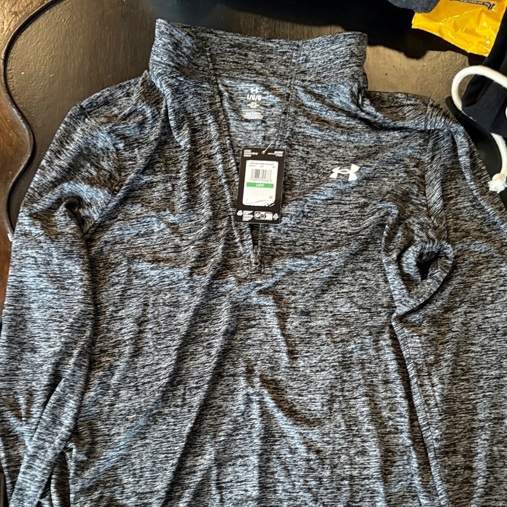 Under Armour Black and Gray Pullover